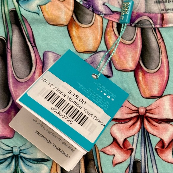 Size 10/12 NWT Posh Peanut Irina Ruffled Twirl Dress - Picture 3 of 3